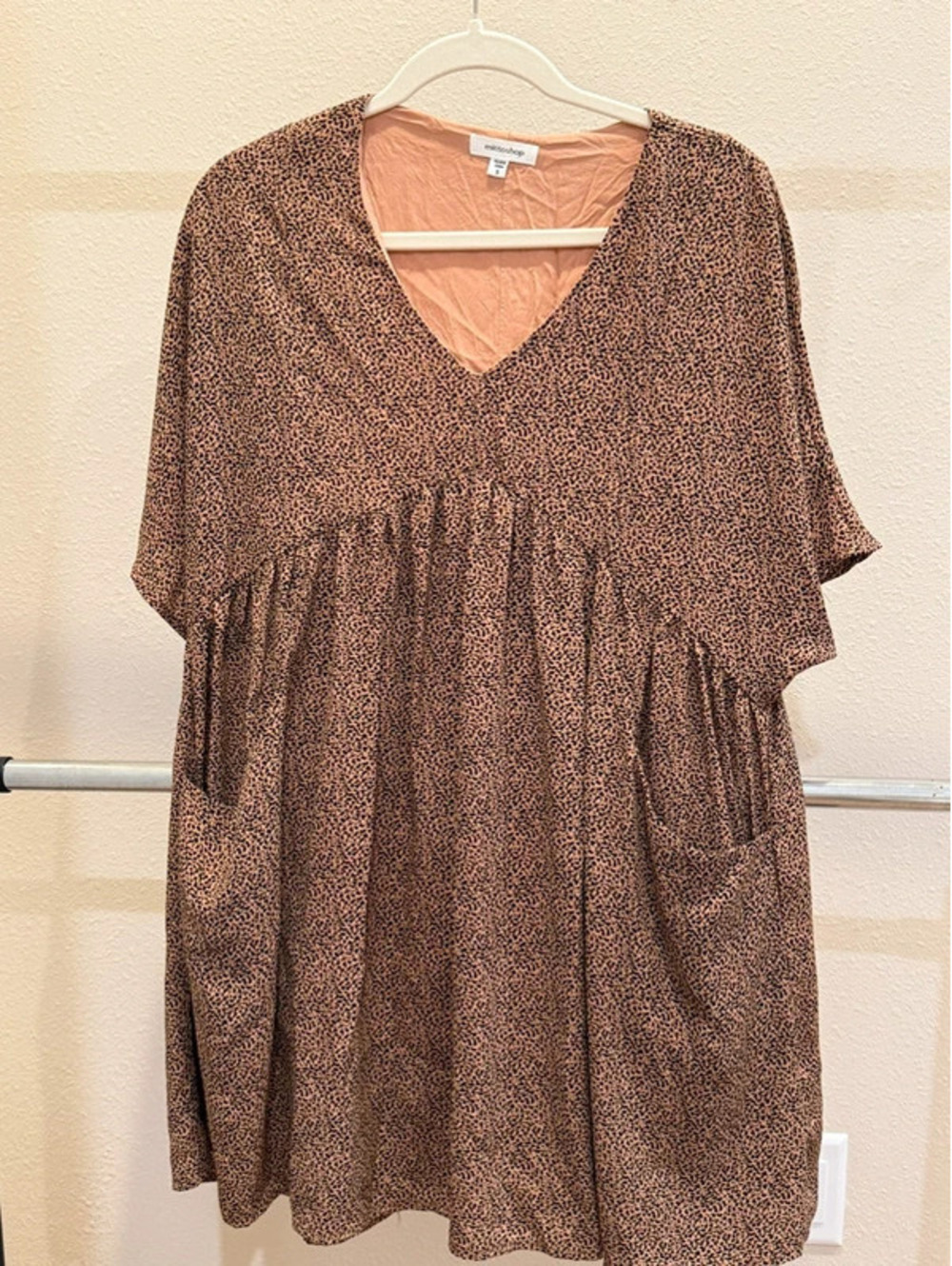 Mittoshop Animal Print Babydoll Dress